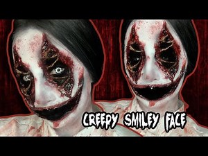 CREEPY SMILEY FACE 😃 | Halloween Makeup