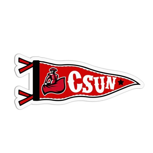 CSU Northridge Flag Sticker, CSUN Vinyl Decal, California State University Northridge Sticker, College Logo Laptop Water Bottle Car Sticker - Etsy