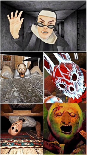 under Bed || Jumpscare Evil Nun Vs new Granny Vs Horror Tale 3 Vs Granny Remake Vs Grandpa 👿#shots