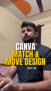 550K views · 6.4K reactions | Day 95 of 100 Days 100 Designs Challenge - Canva Match & Move  Follow @socialcanvasbyrahul for more amazing Graphic designing tips, tricks and Canva tutorials.  Keep Learning and Keep Growing. . . . . . . #canva #canvatricks #canvahacks #graphicdesign #canvadesigns | Rahul Tiwary | Facebook