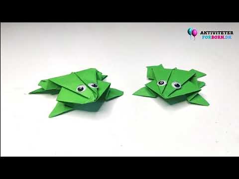 Origami hoppende papir frø