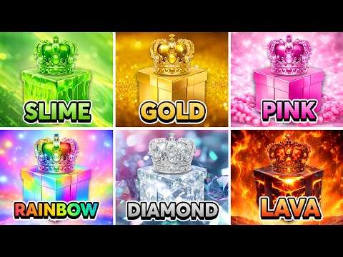 Choose Your Gift! Slime, Gold, Pink, Rainbow, Diamond, or Lava 💚💰♦️🌈💎🔥 Quiz Kingdom