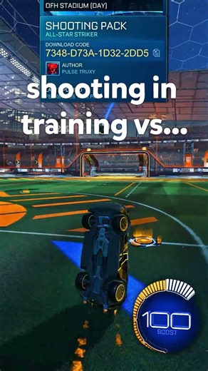 Open nets are the most difficult to score... Shooting in training vs in ranked match