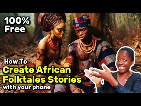 How to create African folktales stories FOR FREE with just YOUR PHONE (100% FREE) from scratch