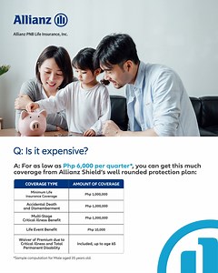 We know that equipping you with knowledge is the best way you can step into courage and certainty for what’s ahead. That’s why we’re answering some of the things you might want to know but are shy or afraid to ask about Allianz Shield. If you have more questions, message us or talk to our Life Changers™ as we’d love nothing more but enlighten you more on how to build your financial defenses so you can crush all your life goals Talk to our Life Changers™ so we can discuss your protection needs! #