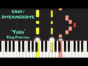 "Talia" by King Princess - EASY/INTERMEDIATE Piano Tutorial