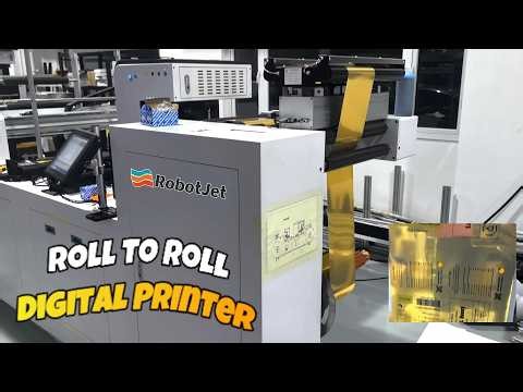 Digital Roll to Roll Label Printer, INKJET PRINTER