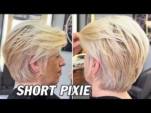 Classy Short Pixie Haircut for Women (Step-by-Step) | Textured Short Layered Cutting Techniques