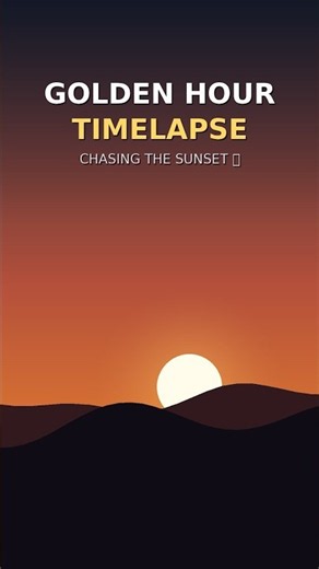 Golden Hour Magic 🌄 Mountain Sunset Timelapse #landscapephotography #aestheticsunset #timelapse