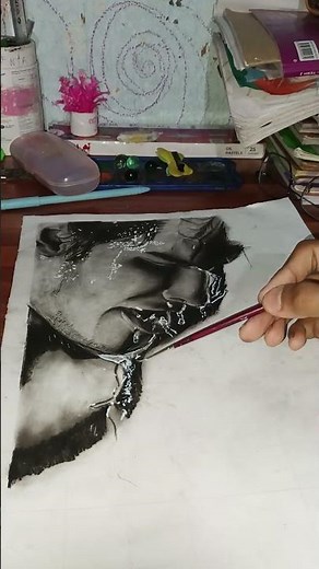 hyper realistic boy drawing #art