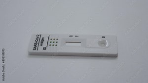 Getting a negative result on of a fast covid test