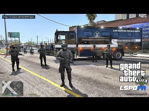 GTA 5 LSPDFR 0.3.1 - EPiSODE 392 - LET'S BE COPS - SWAT PATROL (GTA 5 PC POLICE MODS)