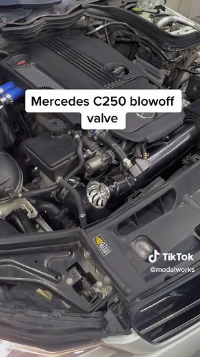 Blowoff valve kit for the w204 c250. Fits all m271 engines with the modalworks intercooler upgrade. #w204 #c250 #blowoffvalve #modalworks #benz #turbocharged #w204amg #mercedesbenz #fypage
