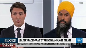 Leaders face off at 1st French language debate