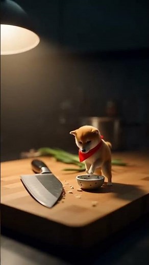 The Midnight Diner's Tiny Chef | A Shiba's Night Shift 🍳 #midnightdiner #tiny #aesthetic