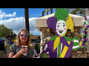 Flashing or no flashing for beads at Mardi Gras in The Villages, FL, Lake Sumter Landing??!!