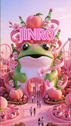 Everything’s peachy in this paradise with JINRO peach 🍑