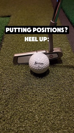 Aidan Dhalla on Instagram: "How do these positions affect my putt? ⬇️ Straight putting position: Gold Standard - most consistent and repeatable - works well for golfers with a neutral putting motion - minimizes variables in your putting stroke Heel up: Ideal for golfers who - leave the putter face open - have an outside to inside stroke path - struggle with pulling putts right Toe up: Ideal for golfers who - Tend to close the putter face too quickly - Have an inside to outside stroke path - Stru