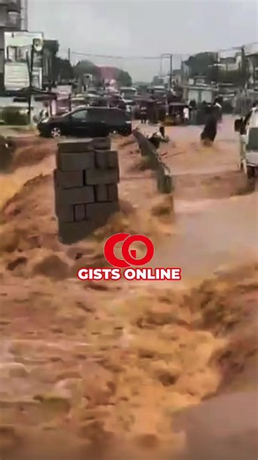Disturbing scenes in Sowutuom following yesterday’s torrential rains #gistsonline