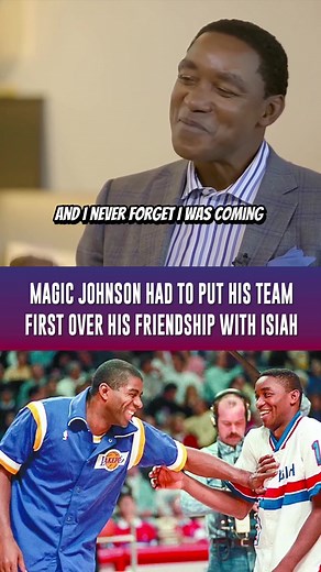 Isiah Thomas still remembers Magic Johnson elbowing him during the NBA Finals #detroitpistons #isiahthomas #magicjohnson #nbafinals