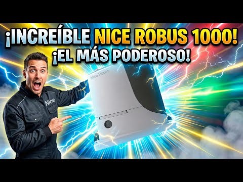 ASÍ FUNCIONA EL MOTOR NICE ROBUS 1000 | ¿Por qué todos lo usan?