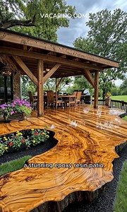 40K views · 2.8K reactions | Love these live edge wood patios! 勞 | Log Homes | Facebook