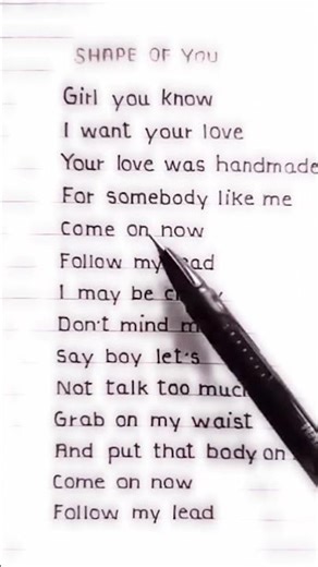 Shape of you... 💗💌 without instrument 🎸#music