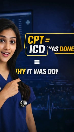 CPT vs ICD Codes Explained in 30 Seconds (Medical Coding Basics)
