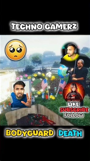 techno gamer | bodyguard death | miss you bodyguard 🥹 #gta5 #gta #edit #gtav #shorts #technogamerz