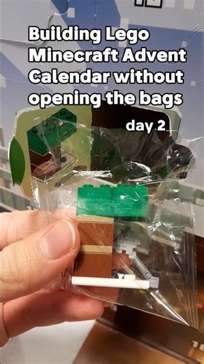 Building Lego Minecraft Advent Calendar without opening the bags 2 #adventcalendar #minecraft #lego