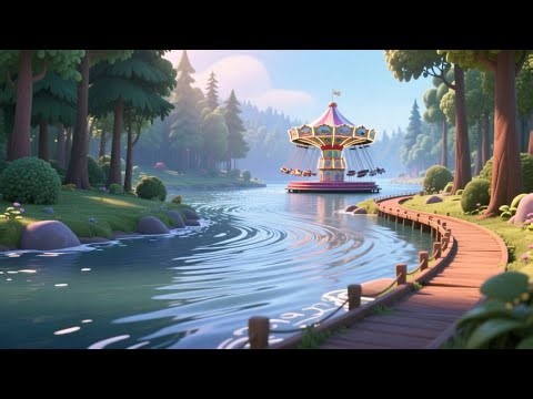 The Glow River Carousel | Magical Ride Nursery Rhyme for Kids | English Rhymes for Toddlers