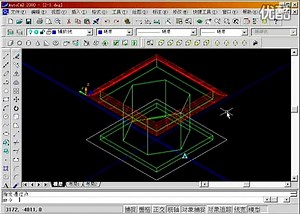 CAD三维建模视频教程--小凉亭（2）