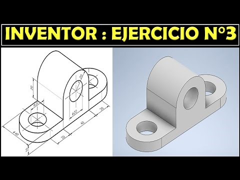 ✔️Dibujo 3D Autodesk Inventor 2021 para principiantes - Ejercicio N°3✔️