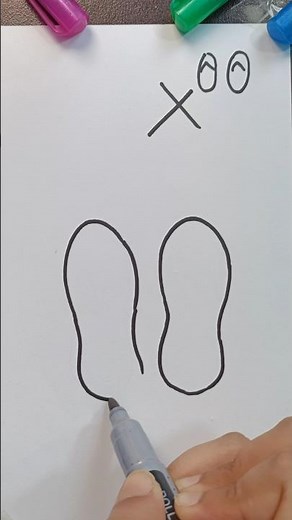 How To Draw Slippers Step by Step #shorts #shortsfeed