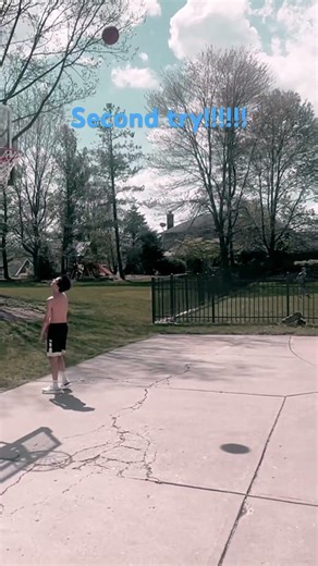 Bank shot from over the mini hoop!!!!!!￼