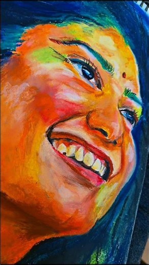 Sai Pallavi oil pastel drawing | Soren's Art #saipallavi #oilpastel #drawing #firstdrawing