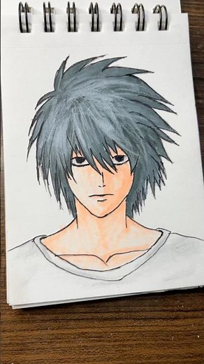 Drawing L || anime drawing || #deathnote #anime #art
