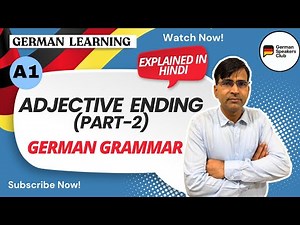 German Lesson 92 | Learn German Adjective Endings | THE SYSTEM COMPLETE ! |