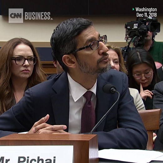 Google CEO Sundar Pichai faced questions from lawmakers on Capitol Hill on a number of issues, including data privacy and allegations from Republicans that the search engine giant harbors a bias against conservative users https://cnn.it/2EvNfdd | CNN Business