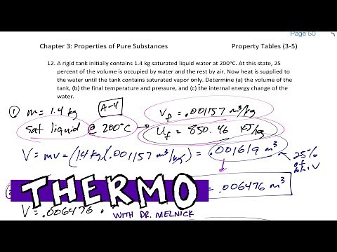 Thermodynamics - 3-5 Pure substances property tables - Changing states example 2