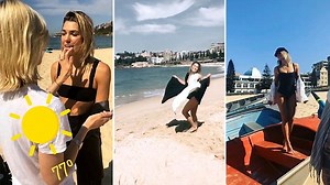 Ashley Hart shows off her cheeky side during Sydney photo shoot