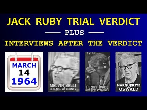 JACK RUBY TRIAL VERDICT + INTERVIEWS (WFAA-TV COVERAGE) (MARCH 14, 1964)