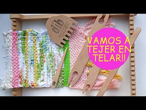 TELAR RECTANGULAR basico para TODA LA FAMILIA!! Sabes usar el TELAR DESARMABLE? Ideal PRINCIPIANTES
