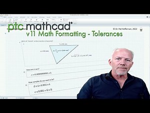 PTC Mathcad - v11 Math Formatting - Tolerances