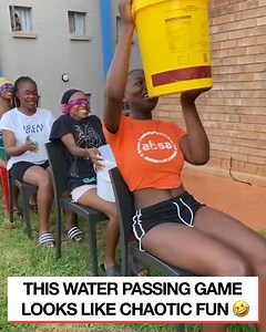 211M views · 1.2M reactions | This blindfolded pass the water game is absolute carnage  | LADbible | Facebook
