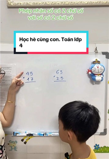 Phép nhân số có 2 chữ số với số có 2 chữ số — Toán lớp 4