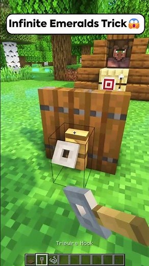 Minecraft Infinite Emeralds Trick😱 はいよろこんで #shorts