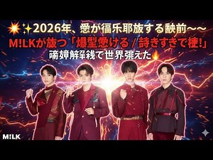 💥✨2026: The moment love breaks through its limits - M!LK's shocking release of "Exploding Love / ...