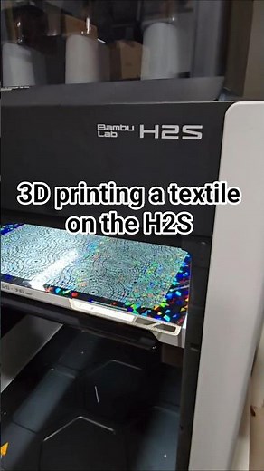How I 3D printed a textile on the Bambu Lab H2S