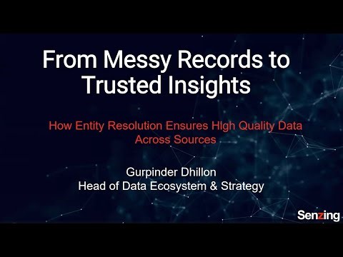 How Entity Resolution Ensures High Quality Data Across Sources